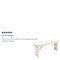 Flash Furniture HERCULES Series 40" x 12" Antique Rustic White Solid Pine Folding Farm Bench XA-B-40X12-WH-GG - alternate 8